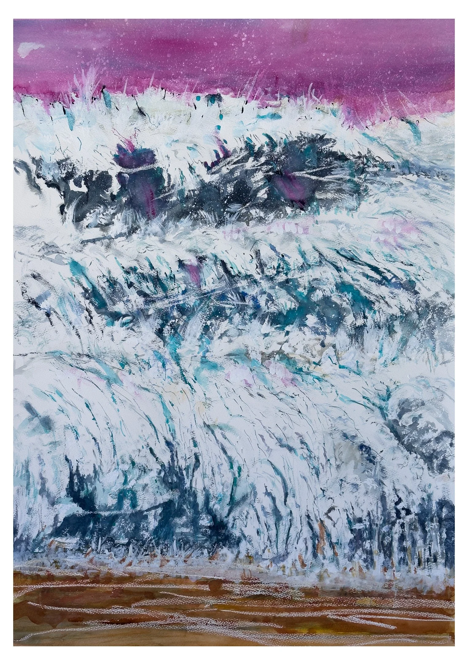 112. Crazy Nazare seas
watercolour on Arches rough 300gsm
€400