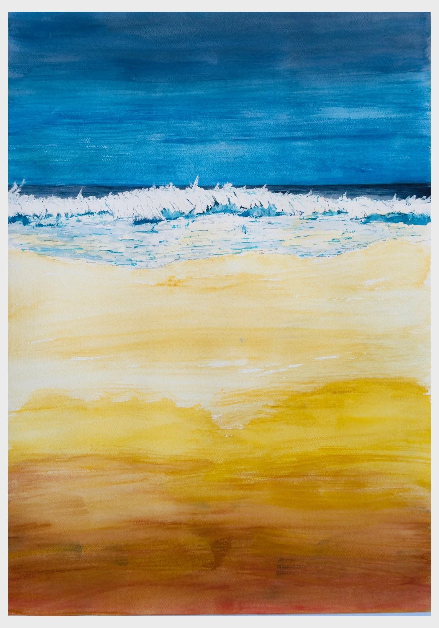 106. The salt and the heat. 
watercolour on Arches rough 300gsm
€400