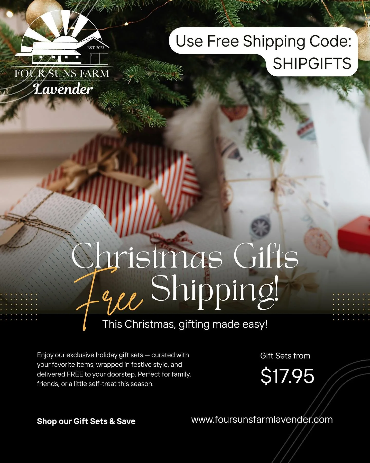 Two ways to save this holiday season! 🎄💜🎁

✨ Enjoy FREE shipping on:
📦 All orders over $50
📦 Any order that includes one of our Gift Sets

Our exclusive gift sets are thoughtfully curated with your favorite essentials, beautifully packaged in fe