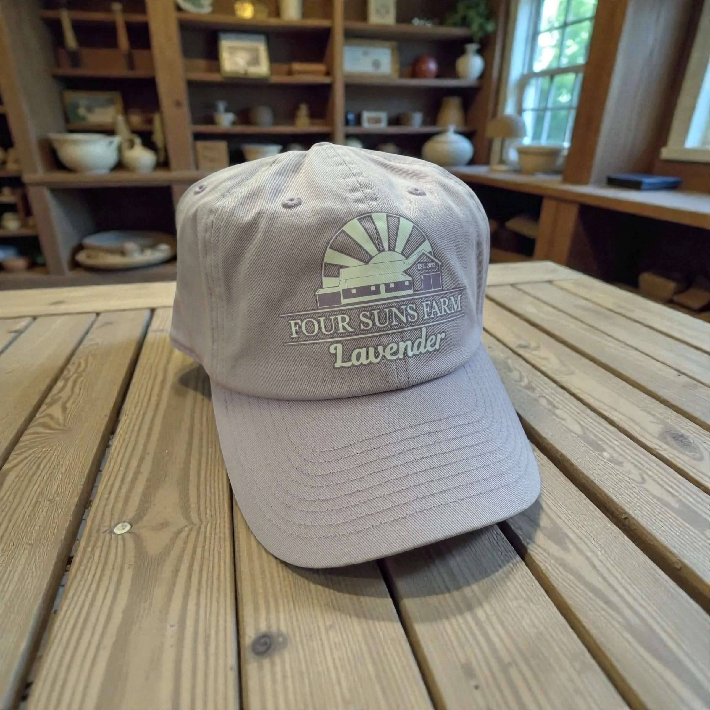 Four Suns Farm Lavender Baseball Cap