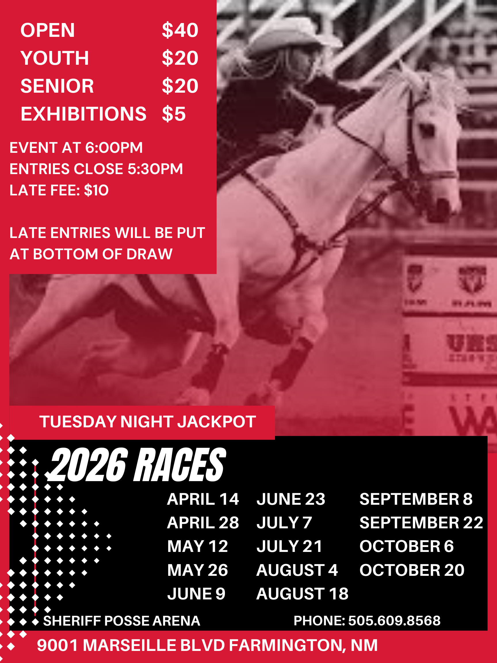 Tuesday Night Barrel Race Jackpot