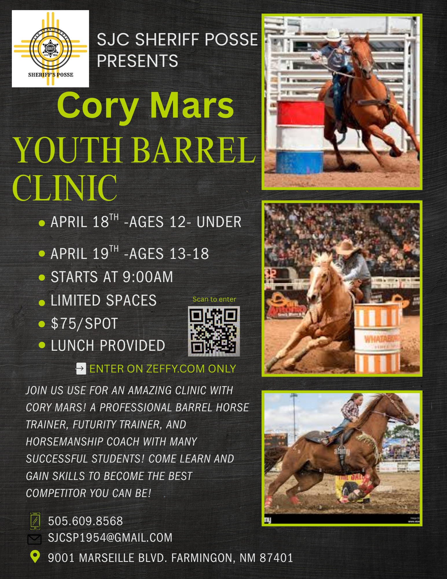 Youth Barrel Clinic with Cory Mars