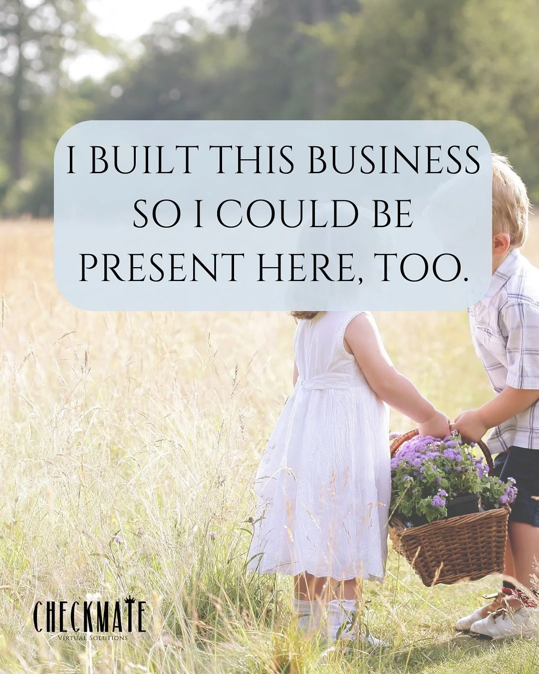 I didn&rsquo;t start this business to replace one kind of burnout with another.

I started it to live more fully&mdash;and more freely.
To stop choosing between being a present mom or a diligent employee.
 
And I built Checkmate to help other women d
