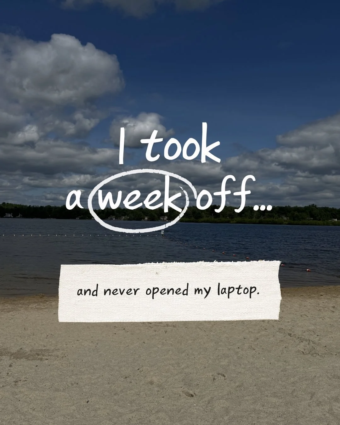 I took a full week off with my family.
 
Not the kind of &ldquo;time off&rdquo; where you&rsquo;re checking emails during breakfast, responding to messages during nap time, or sneaking your laptop open after the kids go to bed.
 
The kind where the l