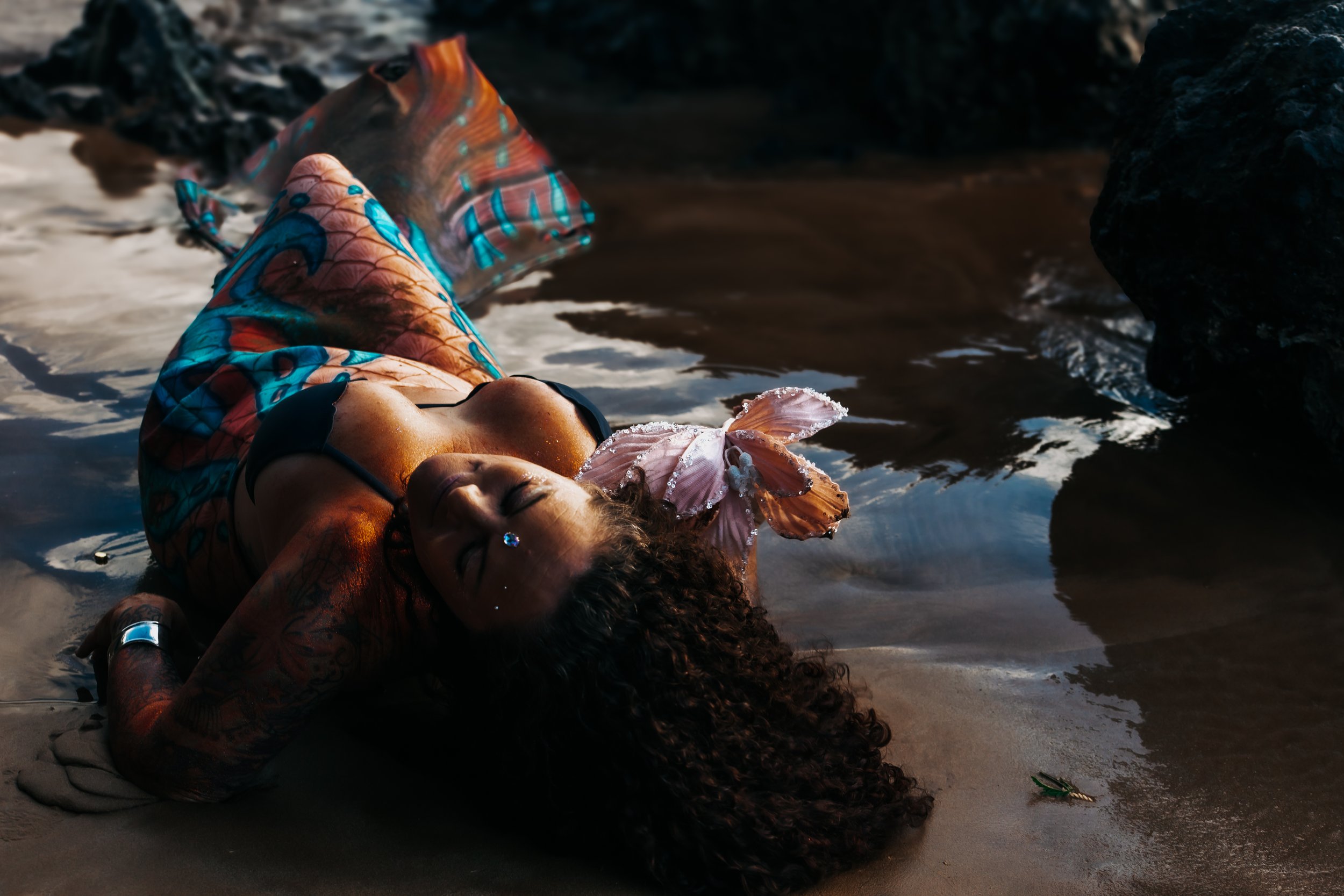 fashion luxury mermaid photography on maui
