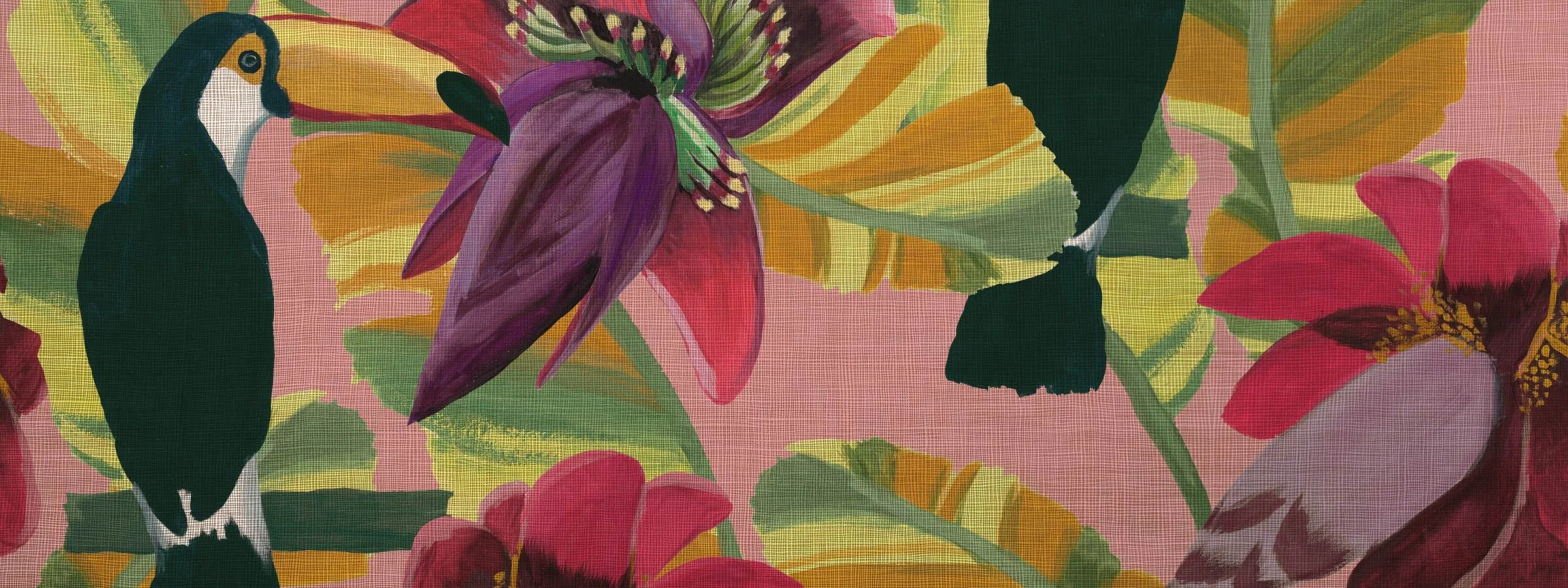 estampas tropicais autorais e exclusivas do Studio Mila Petry Co disponíveis para licenciamento em moda, decoração e papelaria