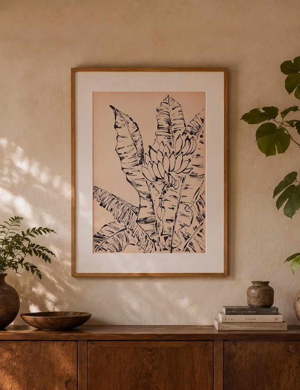Prints das ilustrações da série Bananeiras de Moreré
