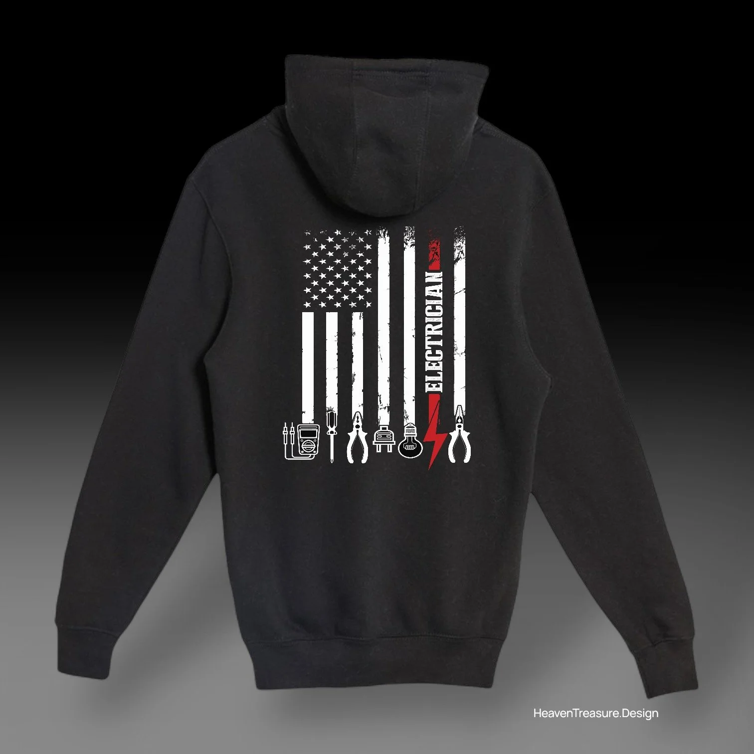 Electrician black hoodie