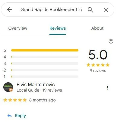 grand rapids bookkeeper google reviews