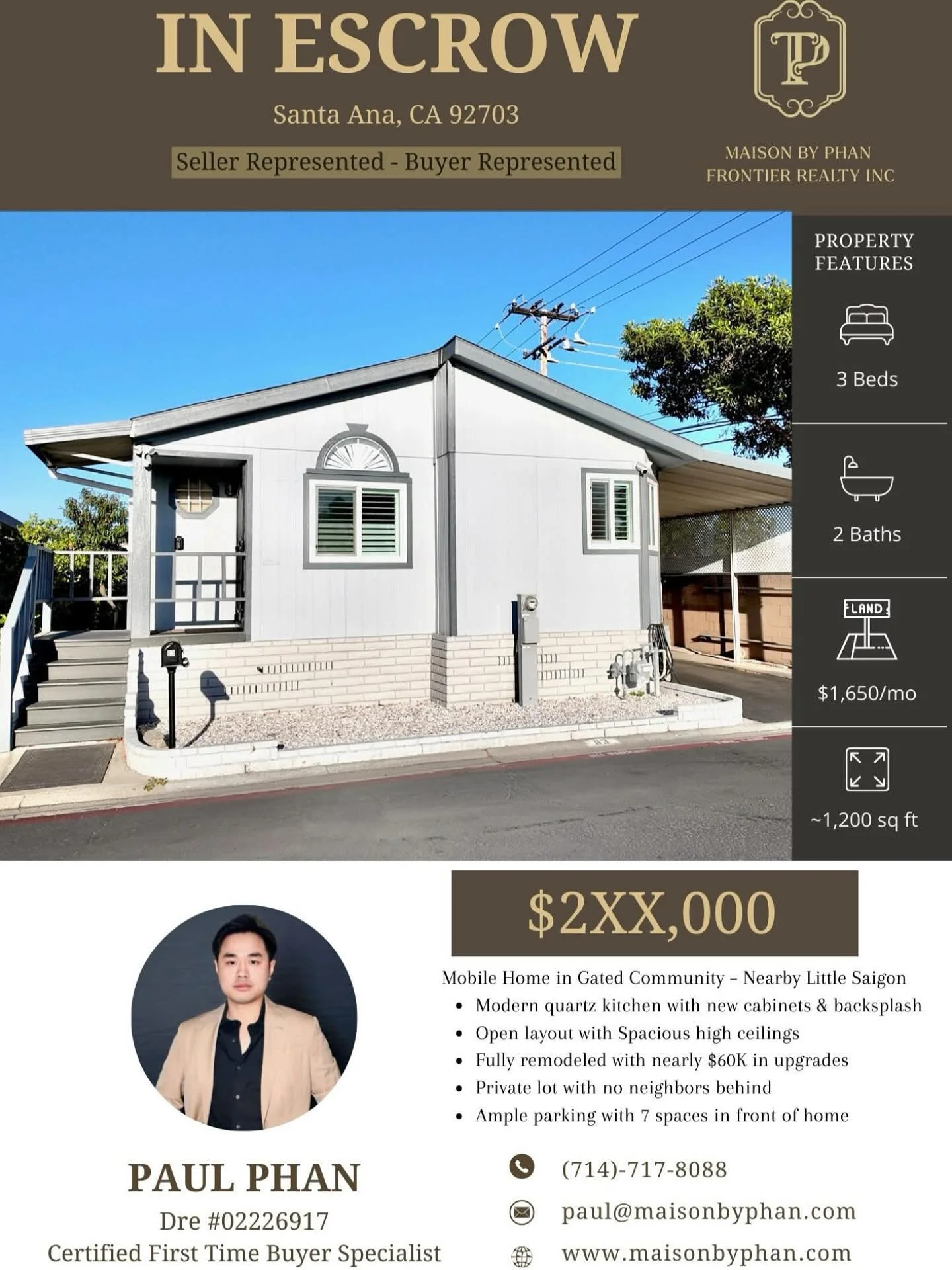 🏡 A Journey of Connection &ndash; A Moment of Destiny

For me, real estate is never just numbers or contracts &ndash; it&rsquo;s about people, stories, and the invisible threads that connect us.

This cozy home in Little Saigon is the perfect exampl