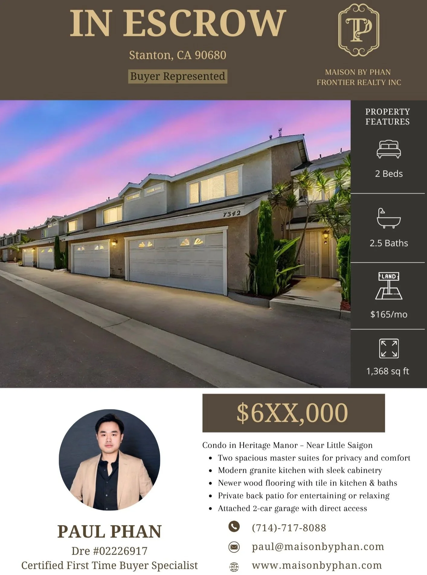 IN ESCROW &ndash; Buyer Represented
📍 Stanton, CA 90680

✨ From strangers to friends &mdash; in just one day together, my clients found their &ldquo;dream home&rdquo; and made the decision right away. I&rsquo;m truly grateful for the special trust a