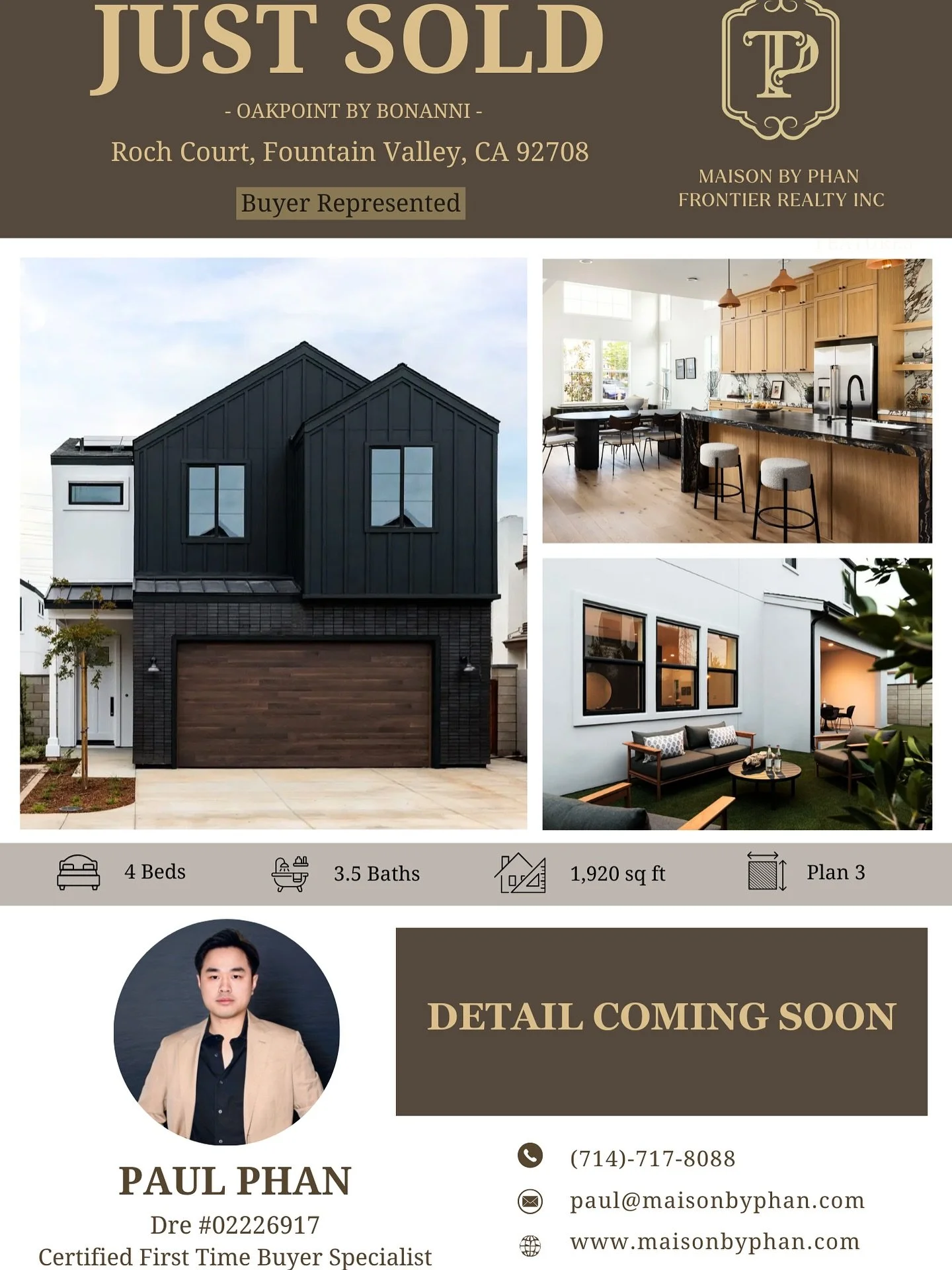 ✨🏡JUST SOLD &ndash; Buyer Represented
💰 $1,5XX,000
📍 Roch Court, Fountain Valley, CA 92708

Ch&uacute;c mừng anh chị kh&aacute;ch đ&atilde; ch&iacute;nh thức sở hữu căn nh&agrave; thuộc dự &aacute;n Oakpointe &ndash; bộ sưu tập 15 căn nh&agrave; h