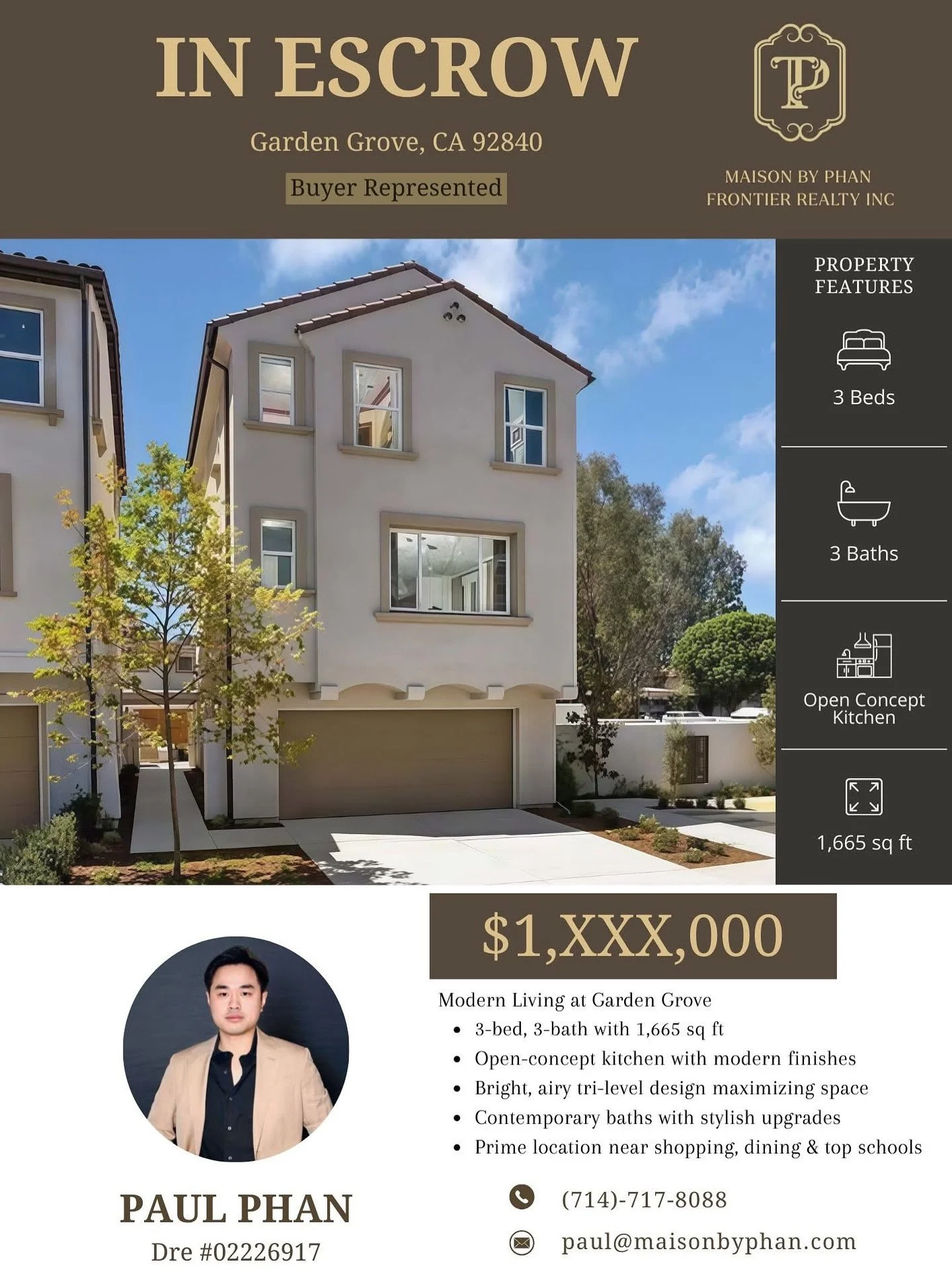 ✨ IN ESCROW &ndash; Buyer Represented
📍 Garden Grove, CA 92840

🏡 Every home search has its own unique story &mdash; and this one was especially meaningful.
My clients are relocating from out of state, starting a brand-new chapter here in Californi