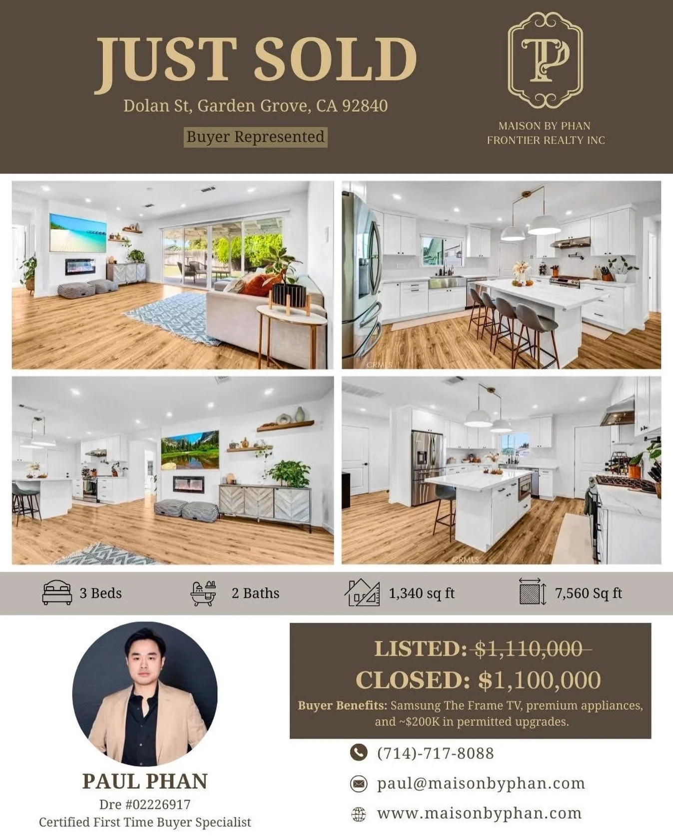 🔑🎉 JUST CLOSED &ndash; Buyer Represented 🎉🔑
📍 Dolan St, Garden Grove, CA 92840

Congratulations to my wonderful clients and their beautiful family on becoming the proud new homeowners of this stunning Garden Grove property 🏡✨

From the very fir