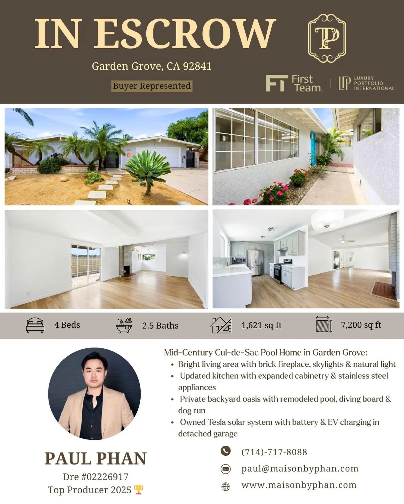 ✨🔥 𝑰𝑵 𝑬𝑺𝑪𝑹𝑶𝑾 &ndash; 𝑩𝒖𝒚𝒆𝒓 𝑹𝒆𝒑𝒓𝒆𝒔𝒆𝒏𝒕𝒆𝒅 🔥✨
📍 Westminster, CA
Congratulations to my clients for officially entering escrow on this beautiful home in Westminster 🏡✨
This property is a great fit for both long-term living and e