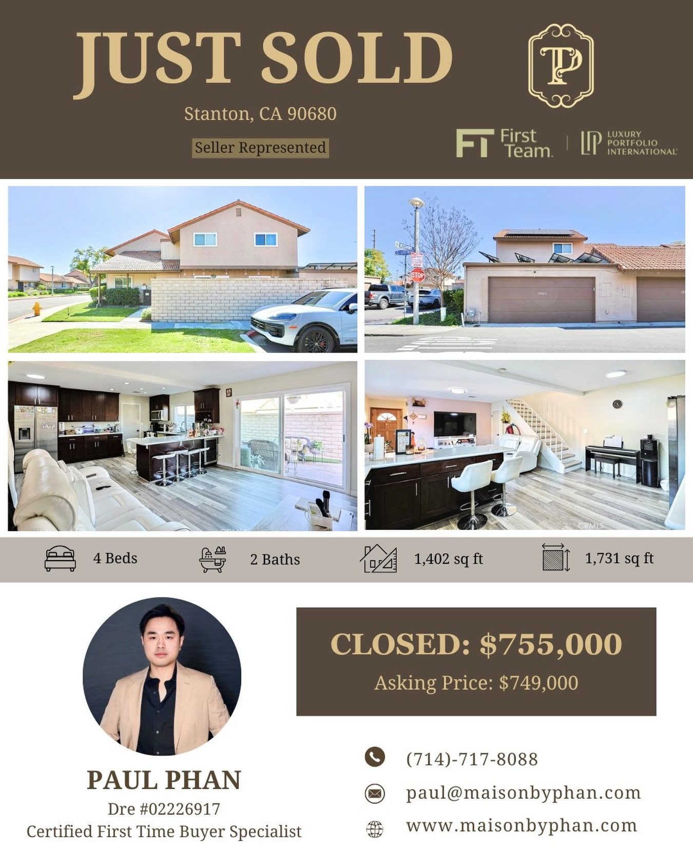 ✨🔥 𝑱𝑼𝑺𝑻 𝑺𝑶𝑳𝑫 &ndash; 𝑺𝒆𝒍𝒍𝒆𝒓 𝑹𝒆𝒑𝒓𝒆𝒔𝒆𝒏𝒕𝒆𝒅 🔥✨
📍 Stanton, CA 90680
Congratulations to my clients on the successful closing of their home in Stanton 🎉🏡
A successful home sale is not just about putting a property on the market