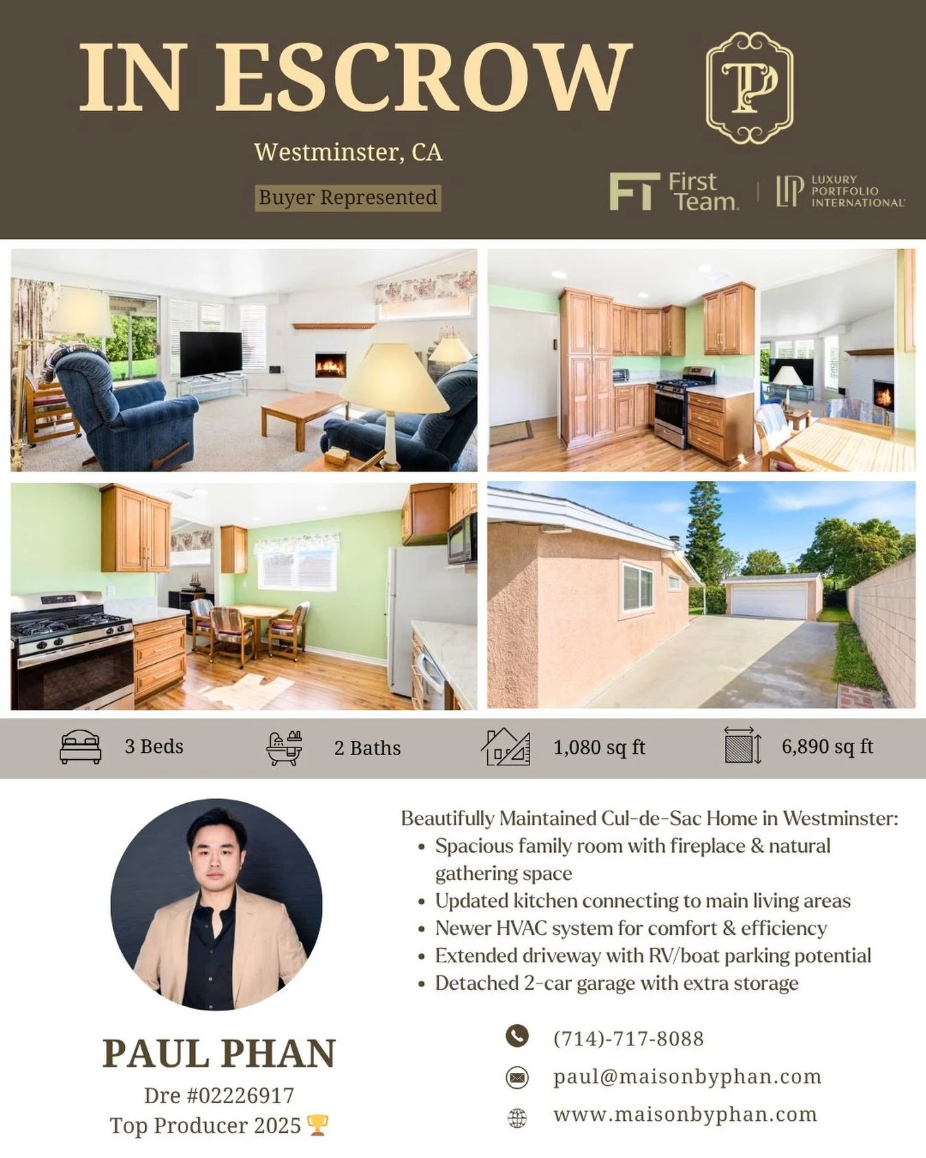 ✨🔥 𝑰𝑵 𝑬𝑺𝑪𝑹𝑶𝑾 &ndash; 𝑩𝒖𝒚𝒆𝒓 𝑹𝒆𝒑𝒓𝒆𝒔𝒆𝒏𝒕𝒆𝒅 🔥✨
📍 Garden Grove, CA
Congratulations to my clients for officially entering escrow on this investment property in Garden Grove 🏡✨
This is a great opportunity with a two-unit setup, of