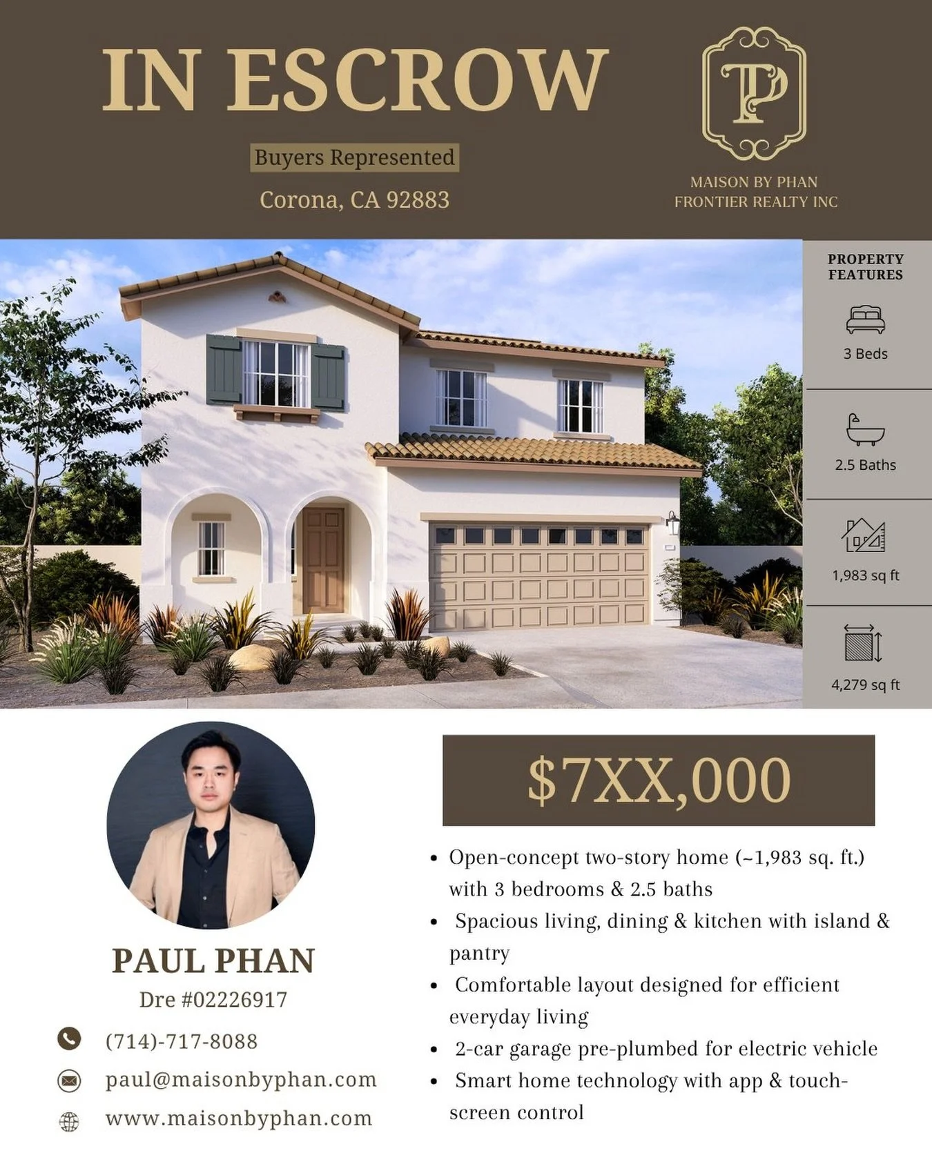 ✨🔥 𝑰𝑵 𝑬𝑺𝑪𝑹𝑶𝑾 &ndash; 𝑩𝒖𝒚𝒆𝒓𝒔 𝑹𝒆𝒑𝒓𝒆𝒔𝒆𝒏𝒕𝒆𝒅 🔥✨
📍 Corona, CA 92883
Ch&uacute;c mừng gia đ&igrave;nh trẻ đ&atilde; ch&iacute;nh thức v&agrave;o escrow cho căn nh&agrave; đầu ti&ecirc;n của m&igrave;nh 🏡✨
Cảm ơn gia đ&igrave;nh 