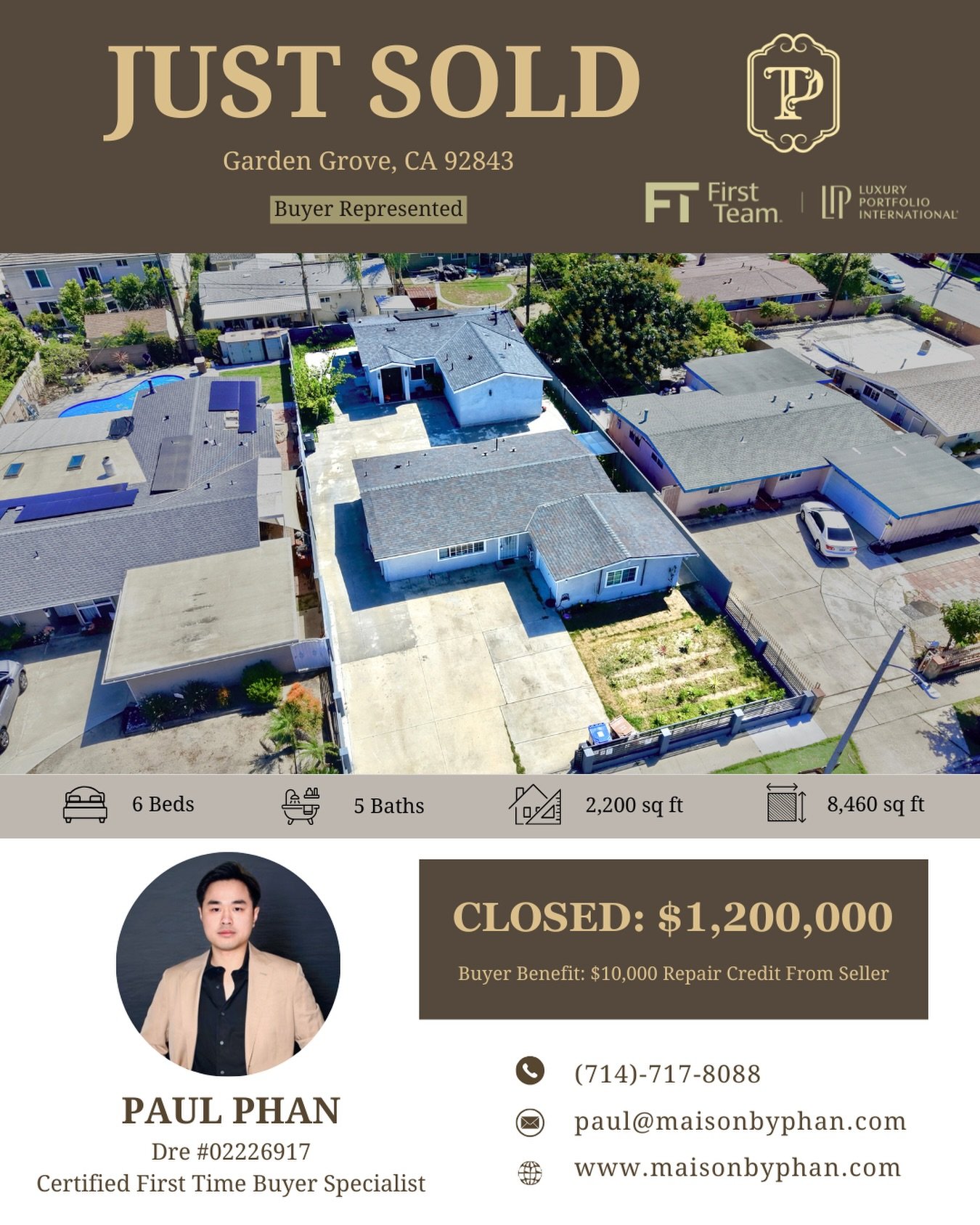 ✨🎉 𝑱𝑼𝑺𝑻 𝑺𝑶𝑳𝑫 &ndash; 𝑩𝒖𝒚𝒆𝒓 𝑹𝒆𝒑𝒓𝒆𝒔𝒆𝒏𝒕𝒆𝒅 🎉✨
📍 Garden Grove, CA 92840
Congratulations to my client on successfully purchasing a beautiful investment property in Garden Grove with a cash offer and a 14-day escrow. This was trul