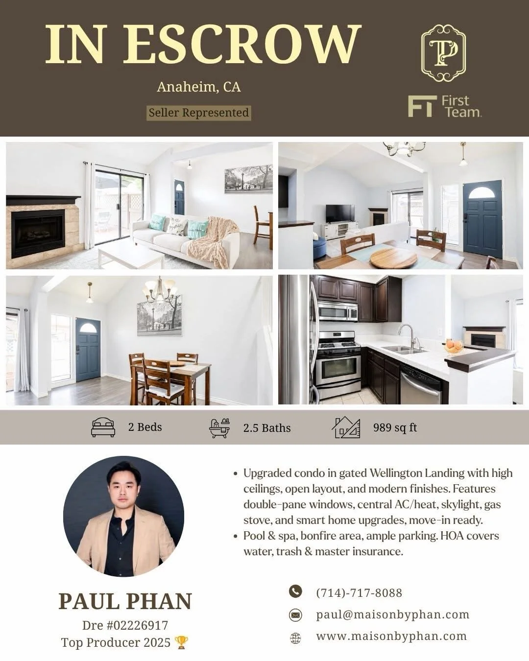 ✨🔥 IN ESCROW &ndash; Seller Represented 🔥✨
📍 Anaheim, CA

This transaction is special because I get to represent my clients during an important new chapter for their family.

This condo is not just a property &mdash; it has been a home filled with