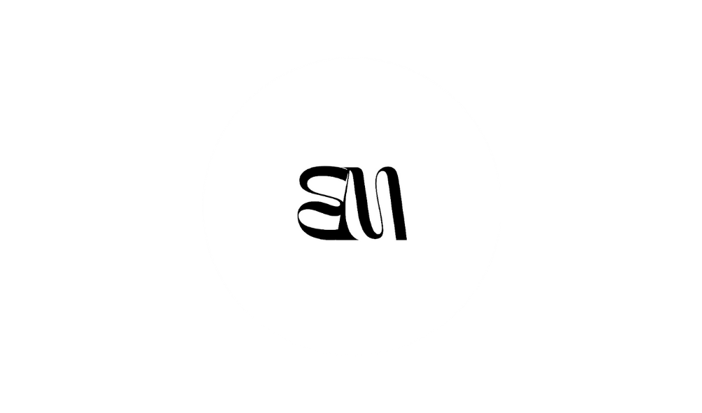 Black background with a white circle in the center, containing the black word "ALL" written in lowercase and stylized font.