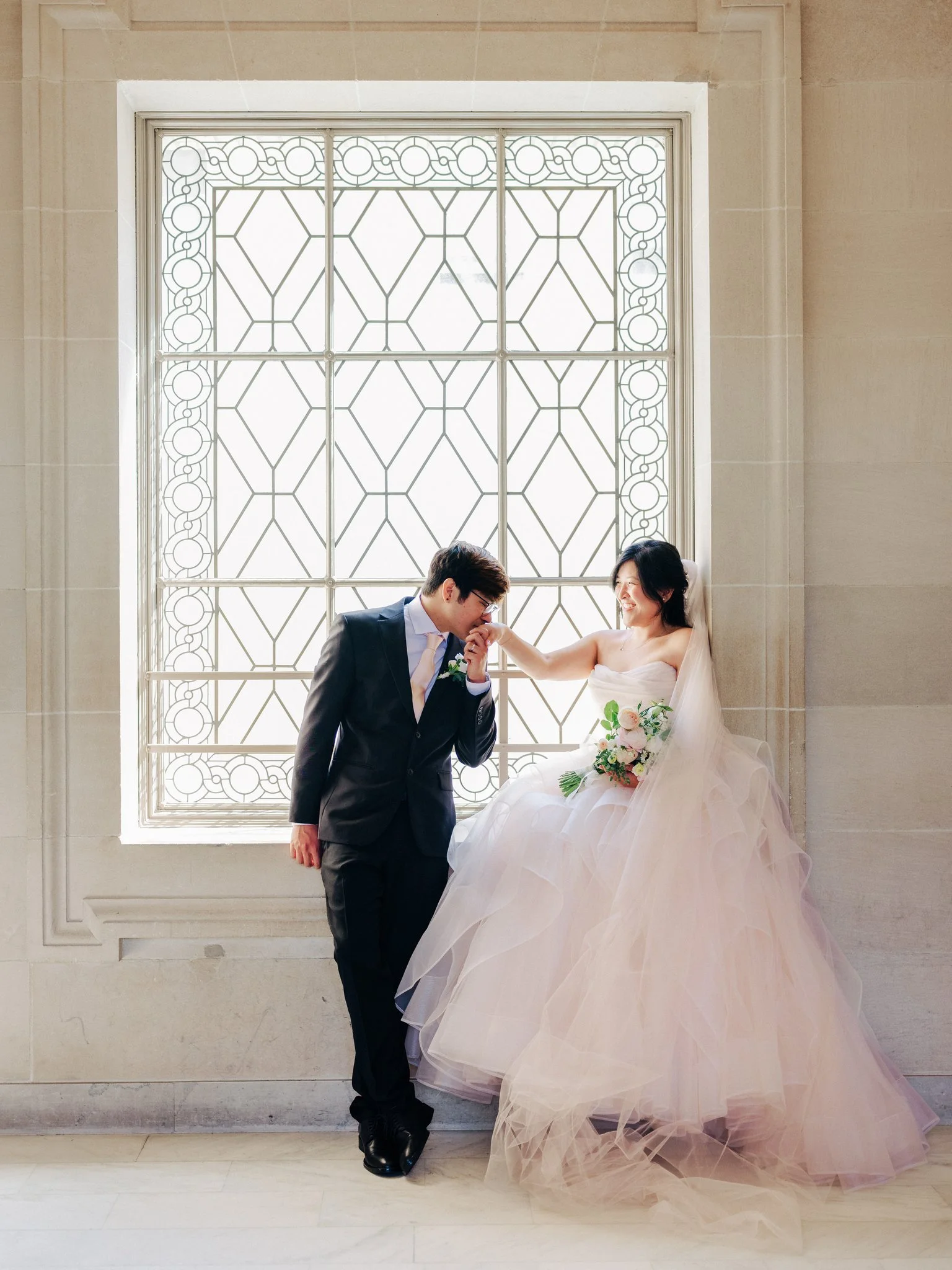 Fall Intimate San Francisco City Hall Wedding | A + A