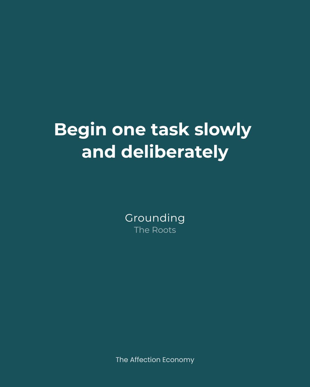 Week Three — Grounding