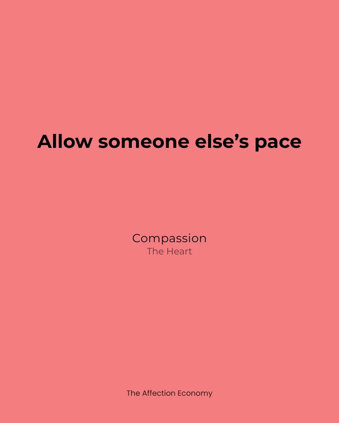 Day 52
Respecting pace reduces resistance. Not everyone moves at your speed.
Compassion makes room without losing direction.

#365ActsOfAffection #TheAffectionEconomy #Compassion #LeadershipPractice #TheHeart