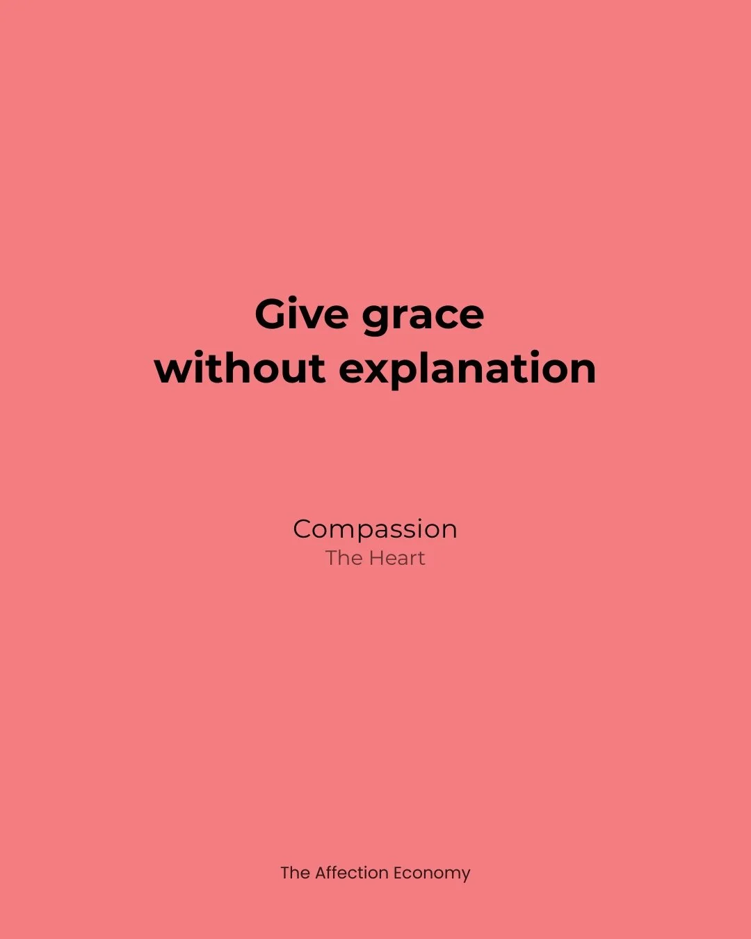 Day 54
Grace creates psychological safety. When people feel safe, they contribute more honestly.
Compassion improves performance.

#365ActsOfAffection #TheAffectionEconomy #Compassion #LeadershipPractice #TheHeart