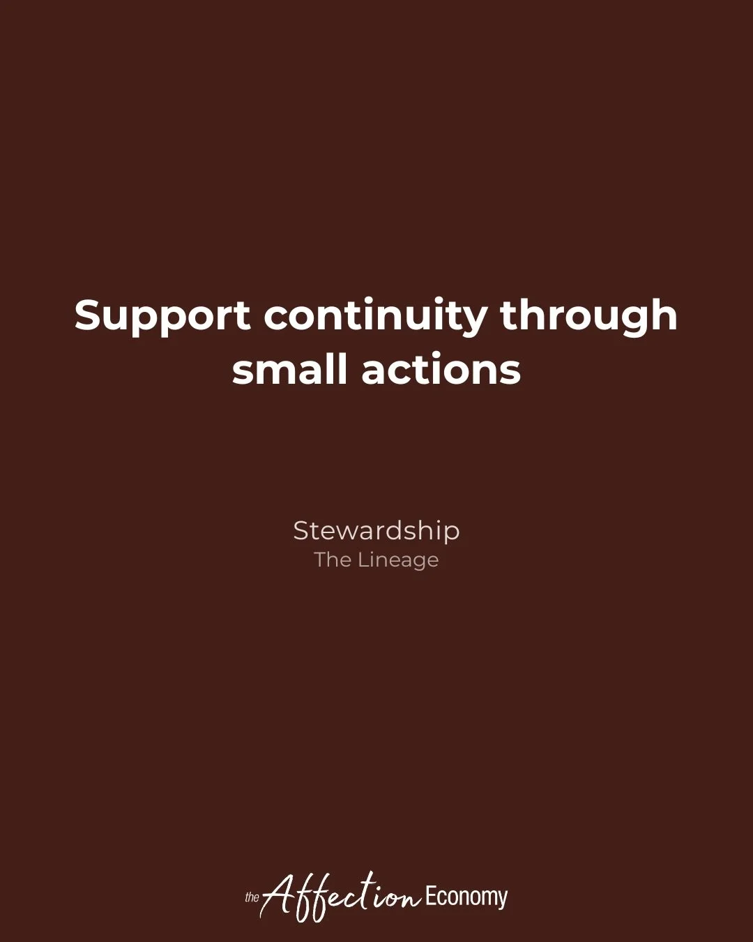 Day 76
Legacy is rarely dramatic.
It is built in small, consistent acts.  #365ActsOfAffection
#TheAffectionEconomy
#StewardshipInAction
#TheLineage
#ValuesLedLeadership