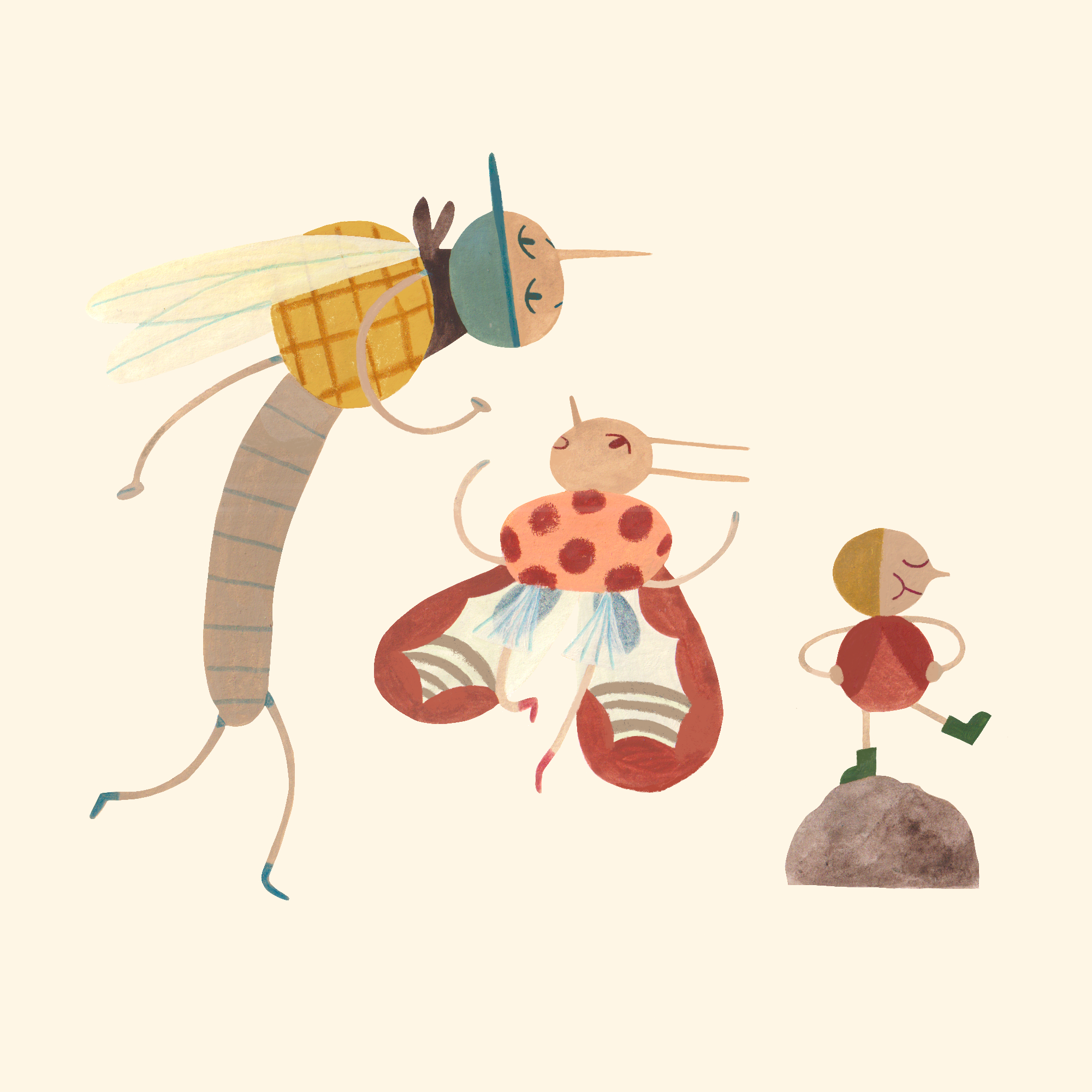 THREE BUG BUDS