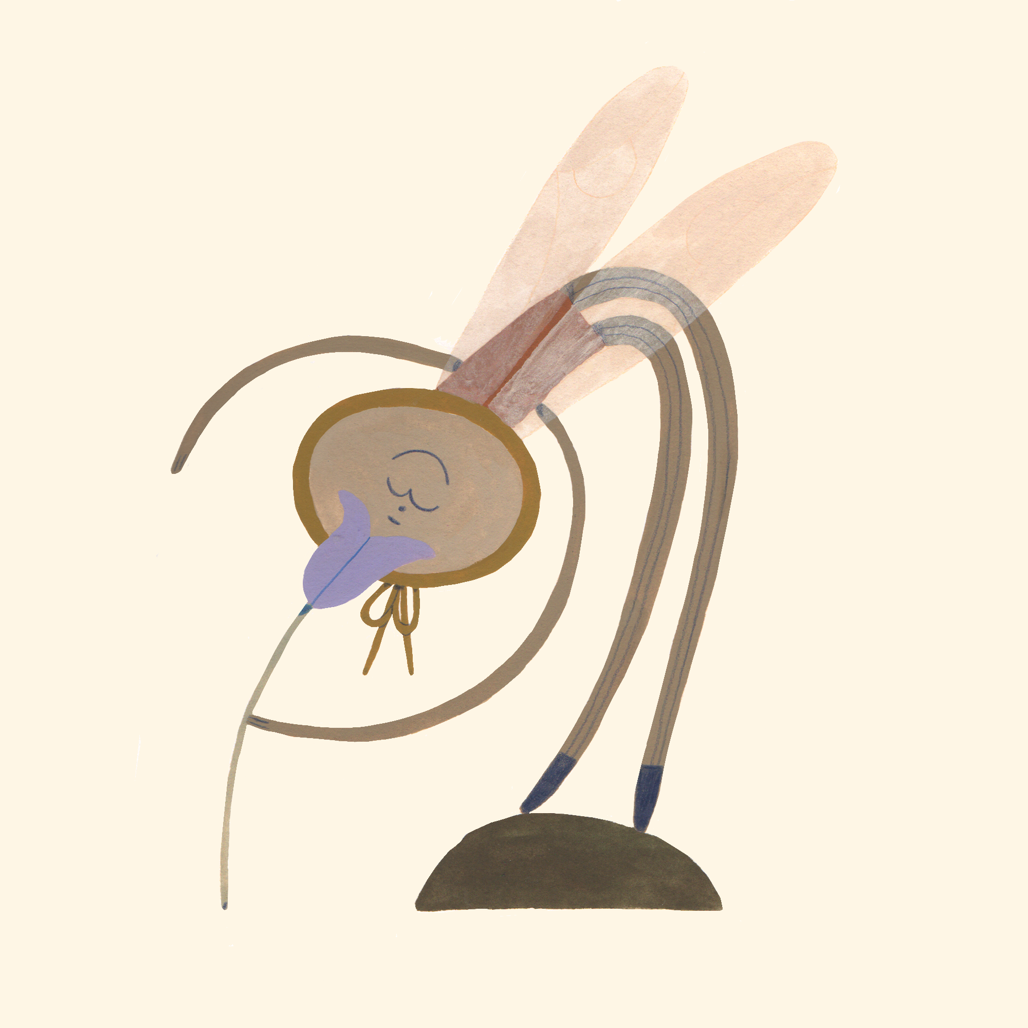 Mini print - Smelling spring