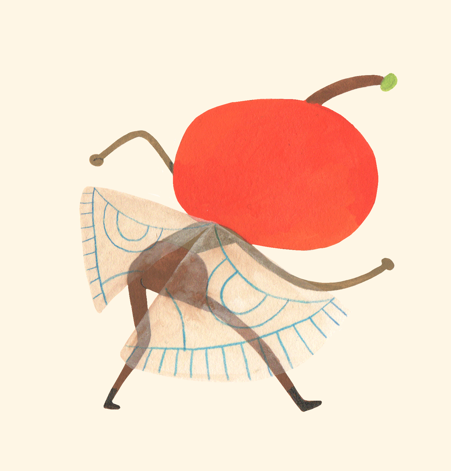 Bug in a club - tomato head