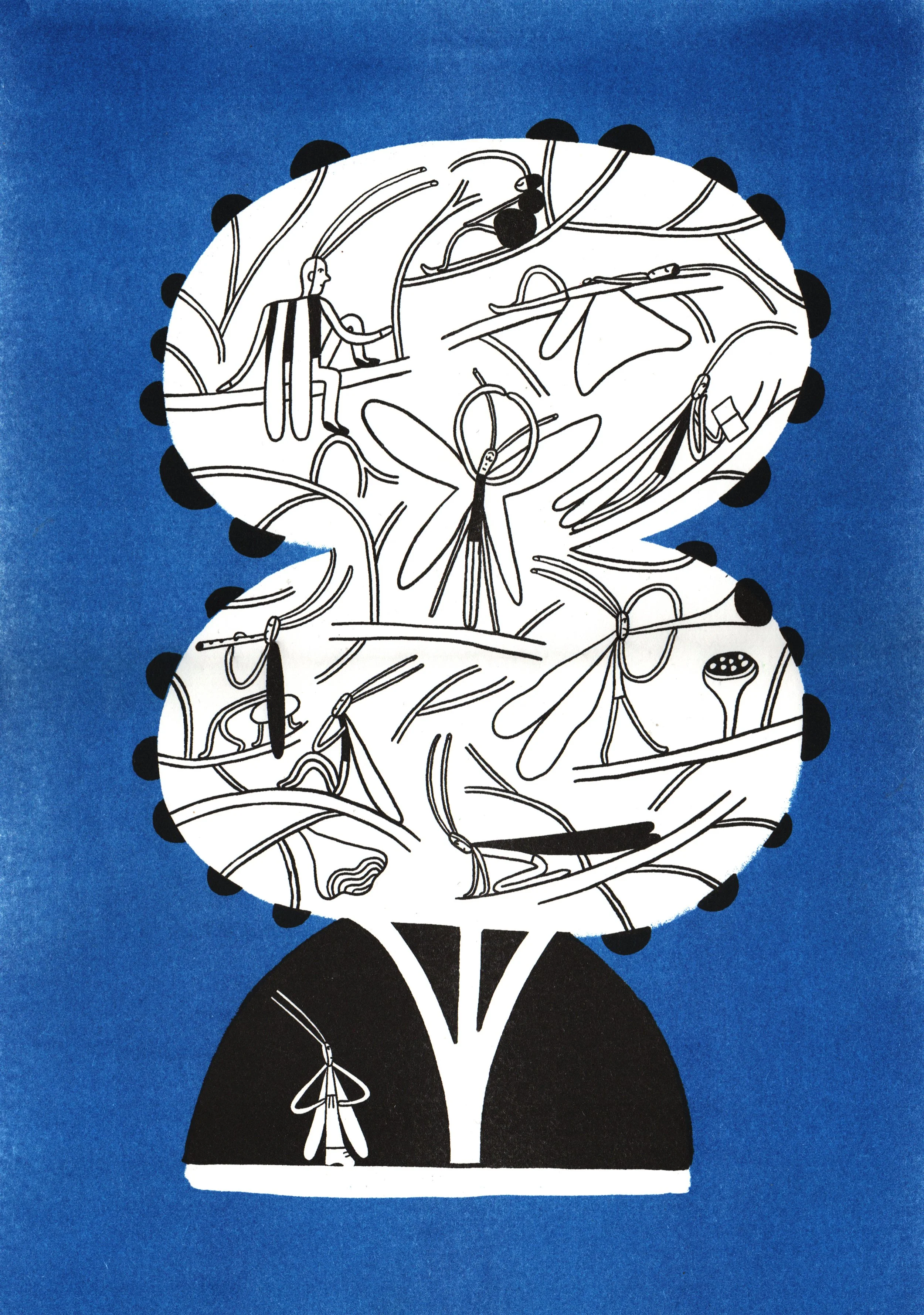 Riso print “ Meeting new ecosystems”