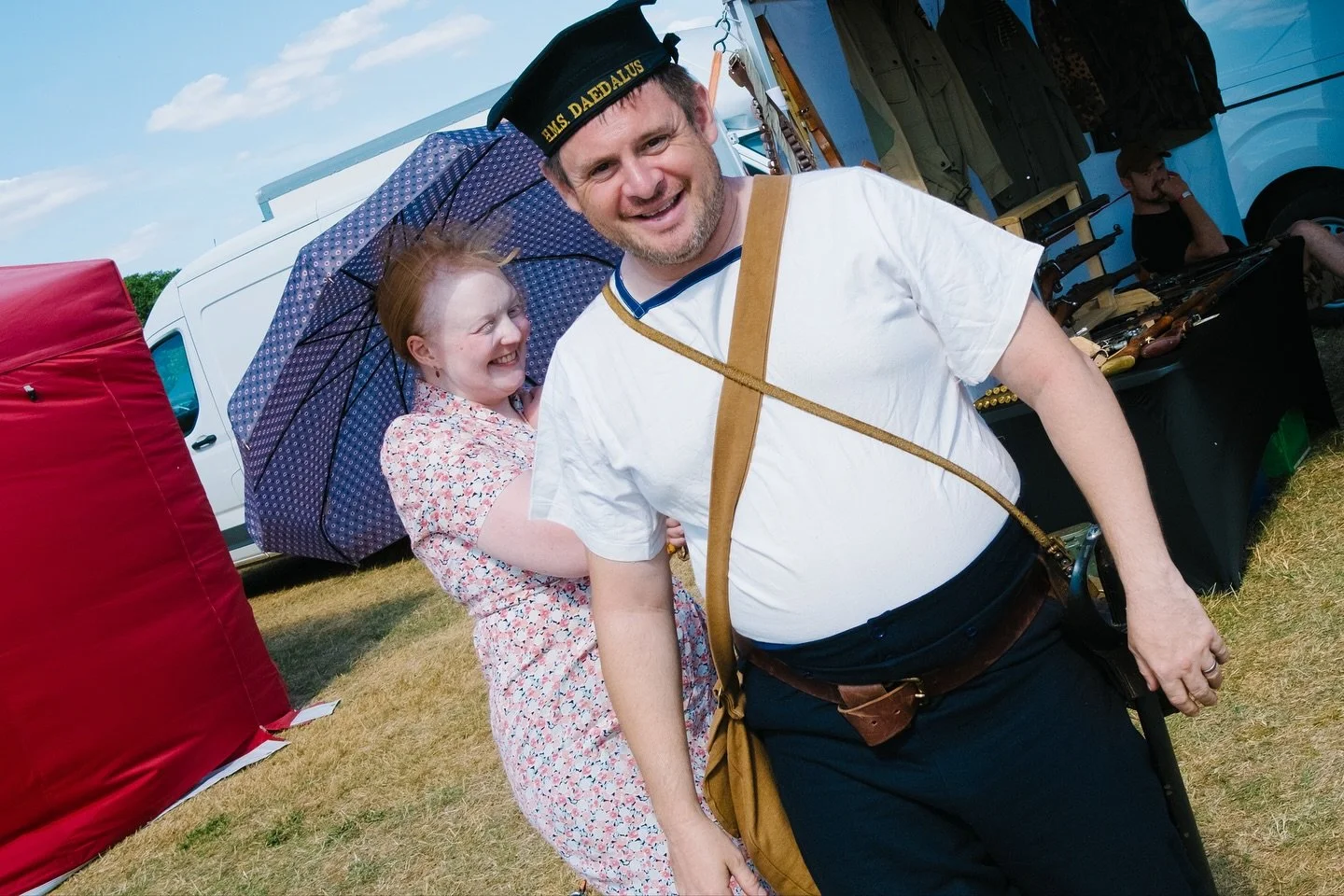 The strange world of war reenactors. It was a very odd summer.

Quick note about the third photograph. This was a guy who likes to dress as a Nazi at weekends showing me his prized collection of Pervitin which is early 1940s German military grade met