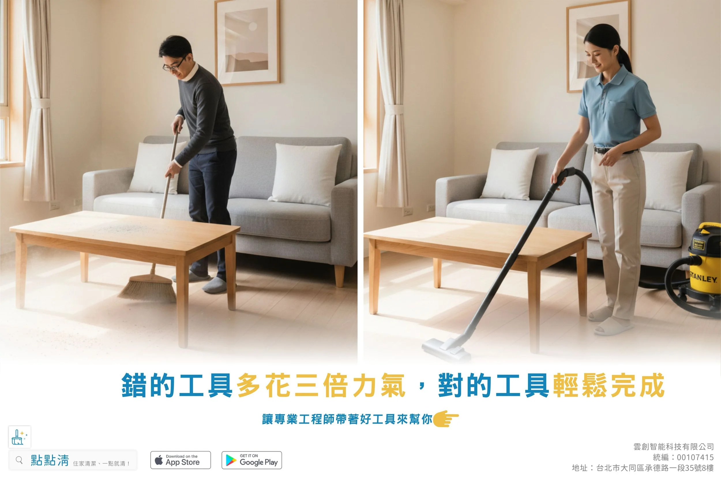 用對工具,乾淨事半功倍