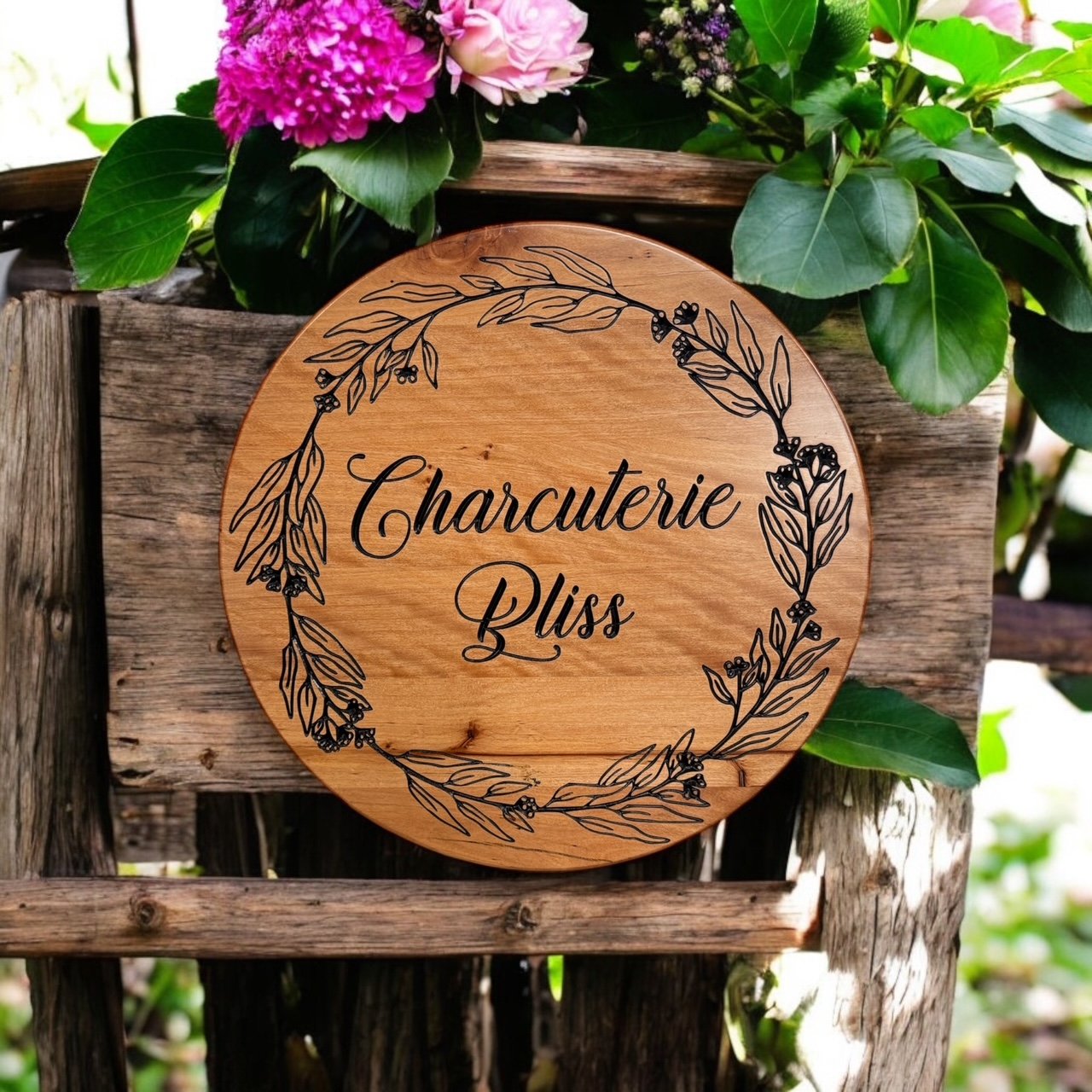 Round Wood Property Sign 40-60cm