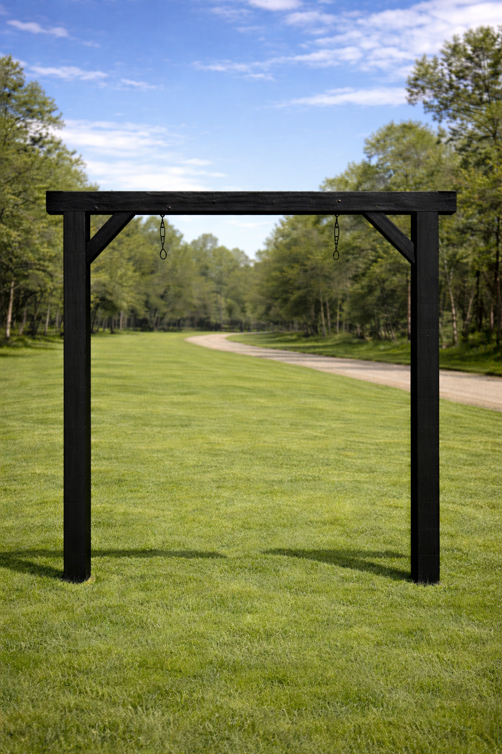 Solid Timber Canterliver Property Sign Post – Heavy Duty Outdoor Sign Holder (Local Only)