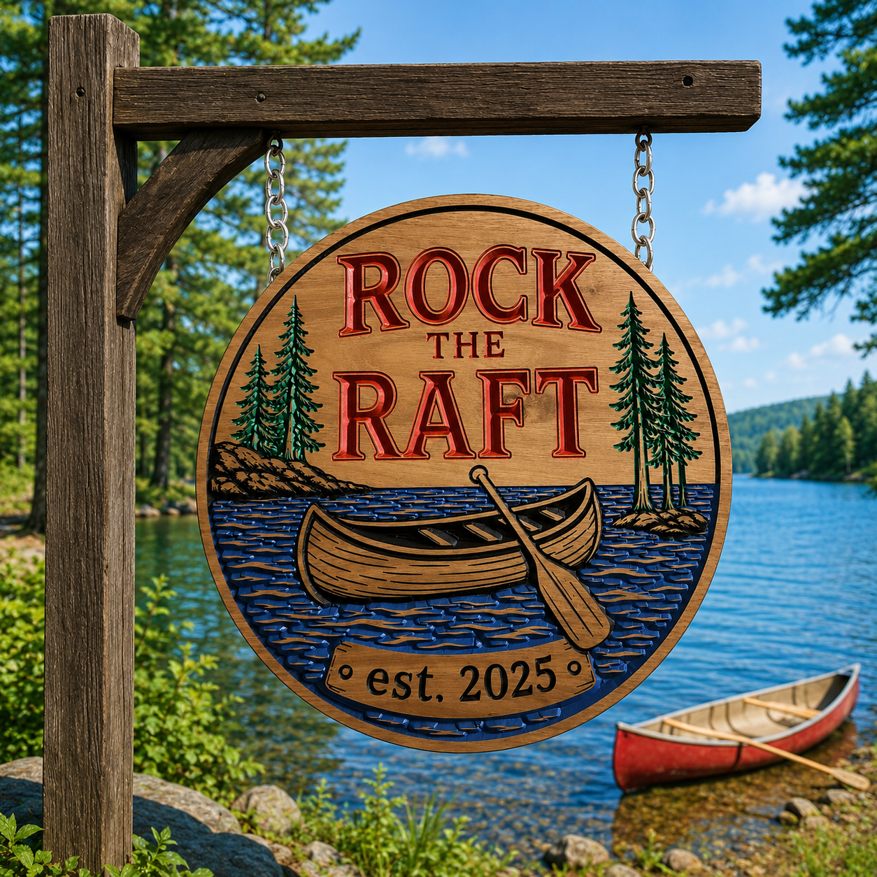 Personalized Lake House Sign | Custom Wooden Cabin Sign | Vacation House | Australian Hardwood