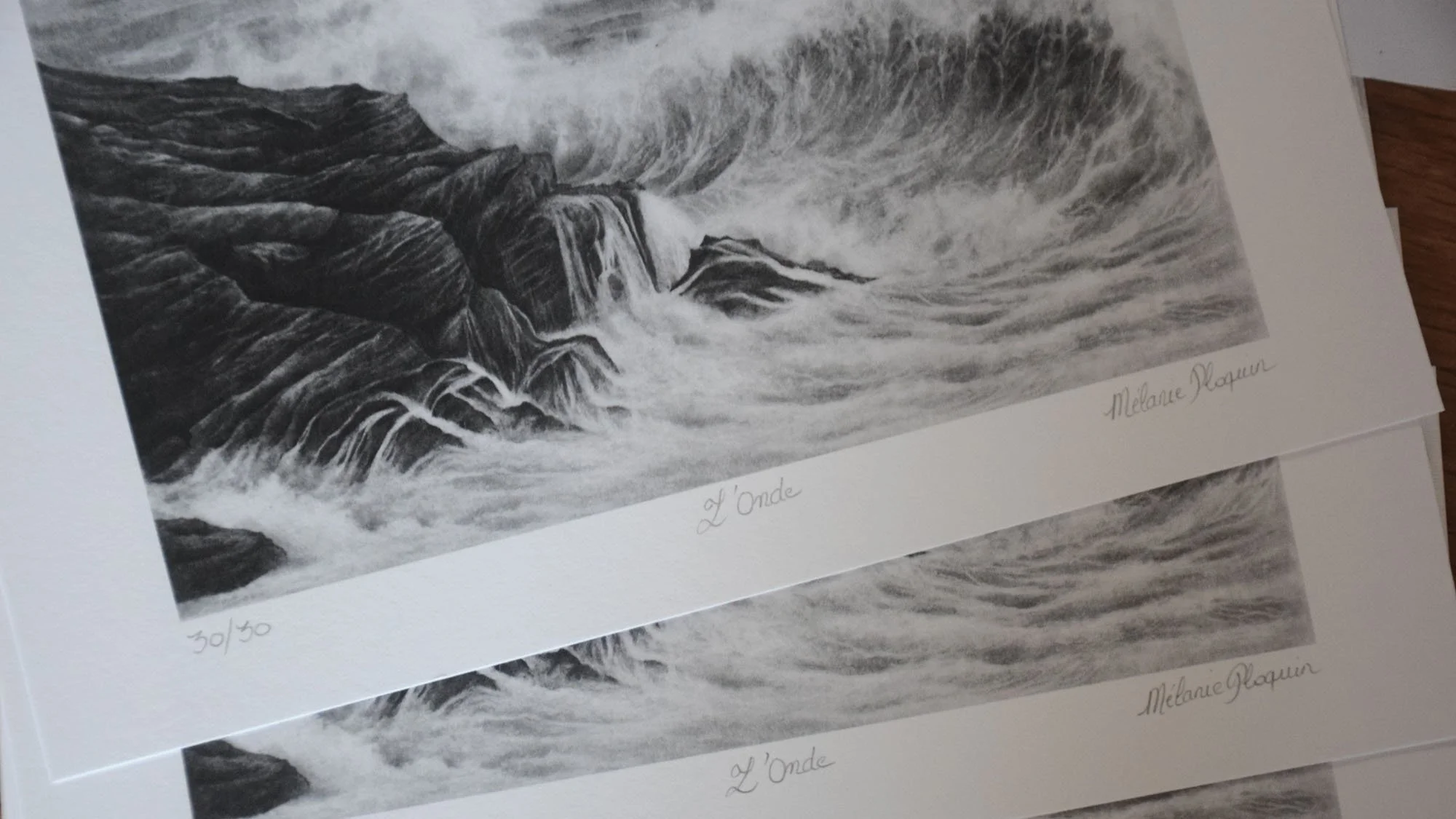 Des tirages, qualité fine art et en édition limitée, disponibles en dépôt vente