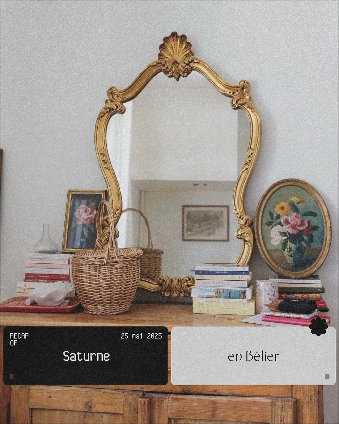 🪐 Saturne passe en B&eacute;lier 

Les dates : 25/05/2025 - 01/09/2025
(recul en Poissons ensuite)
14/02/2026 &ndash; 13/04/2028

Saturne (comme Neptune il y a quelques semaines) quitte les eaux mystiques des Poissons pour entrer en B&eacute;lier, l