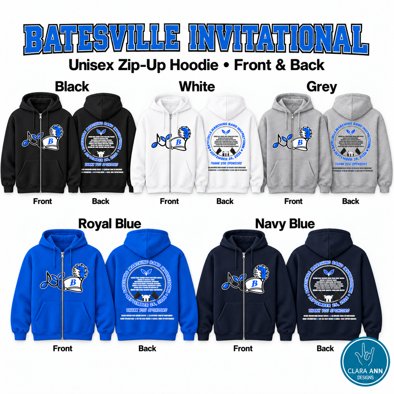 Zip-Up Hoodie (2-Sided)