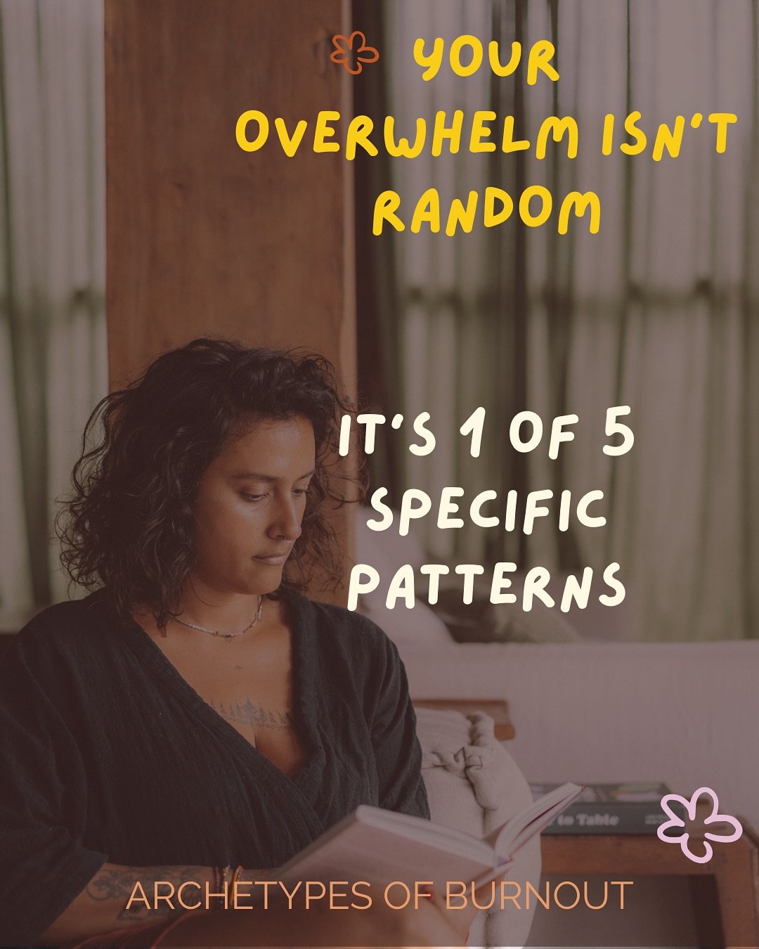 Your overwhelm isn&rsquo;t random. It&rsquo;s one of 5 specific patterns.

After working with all kinds of overwhelmed entrepreneurs, I&rsquo;ve discovered there are&nbsp;**5 distinct burnout archetypes**&nbsp;- each with different childhood origins 