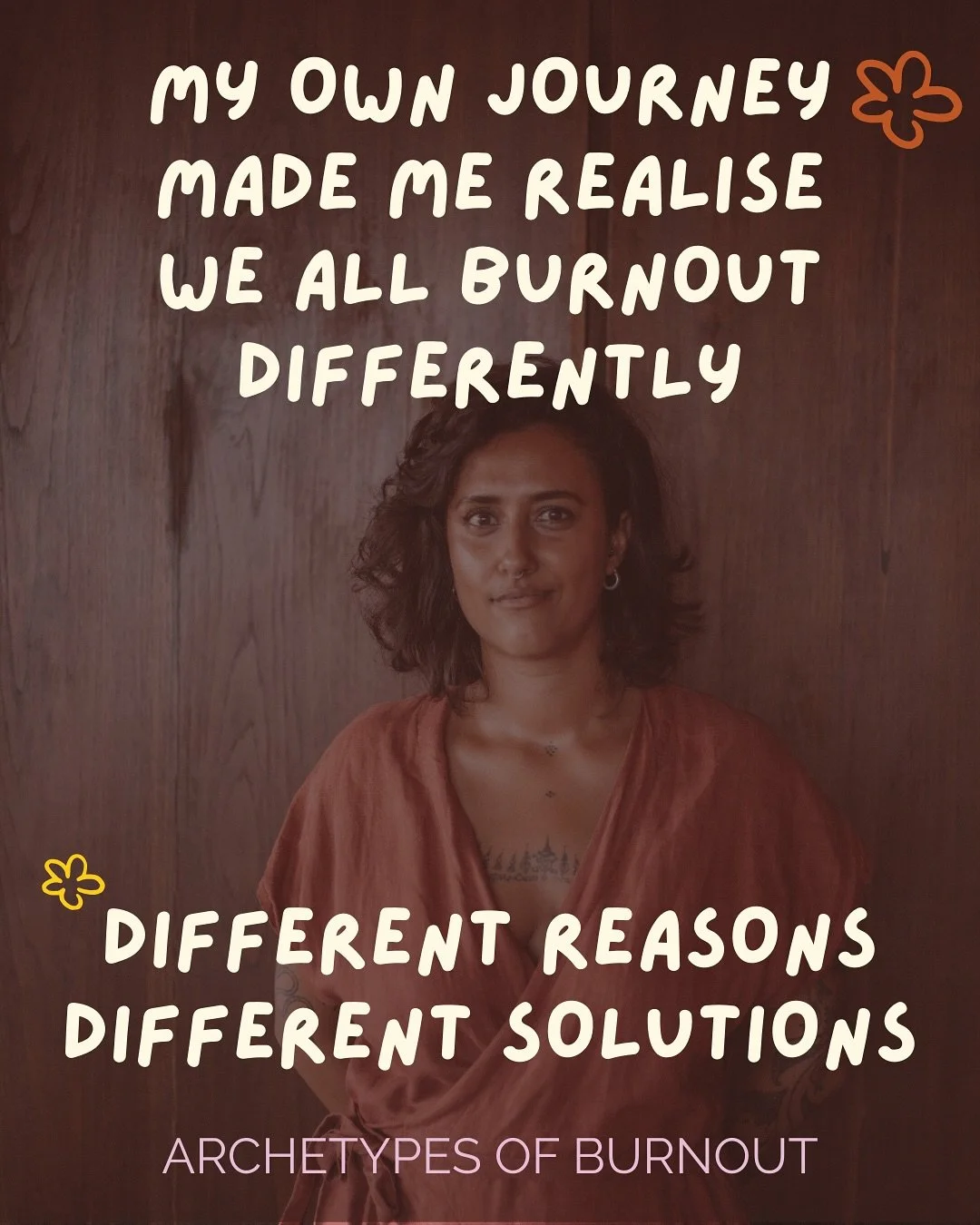 After my own journey and supporting others in theirs, I realised something - we are not all in burnout for the same reasons (and the solutions / paths to healing look different as a result)

My need to control every detail looked different from the c