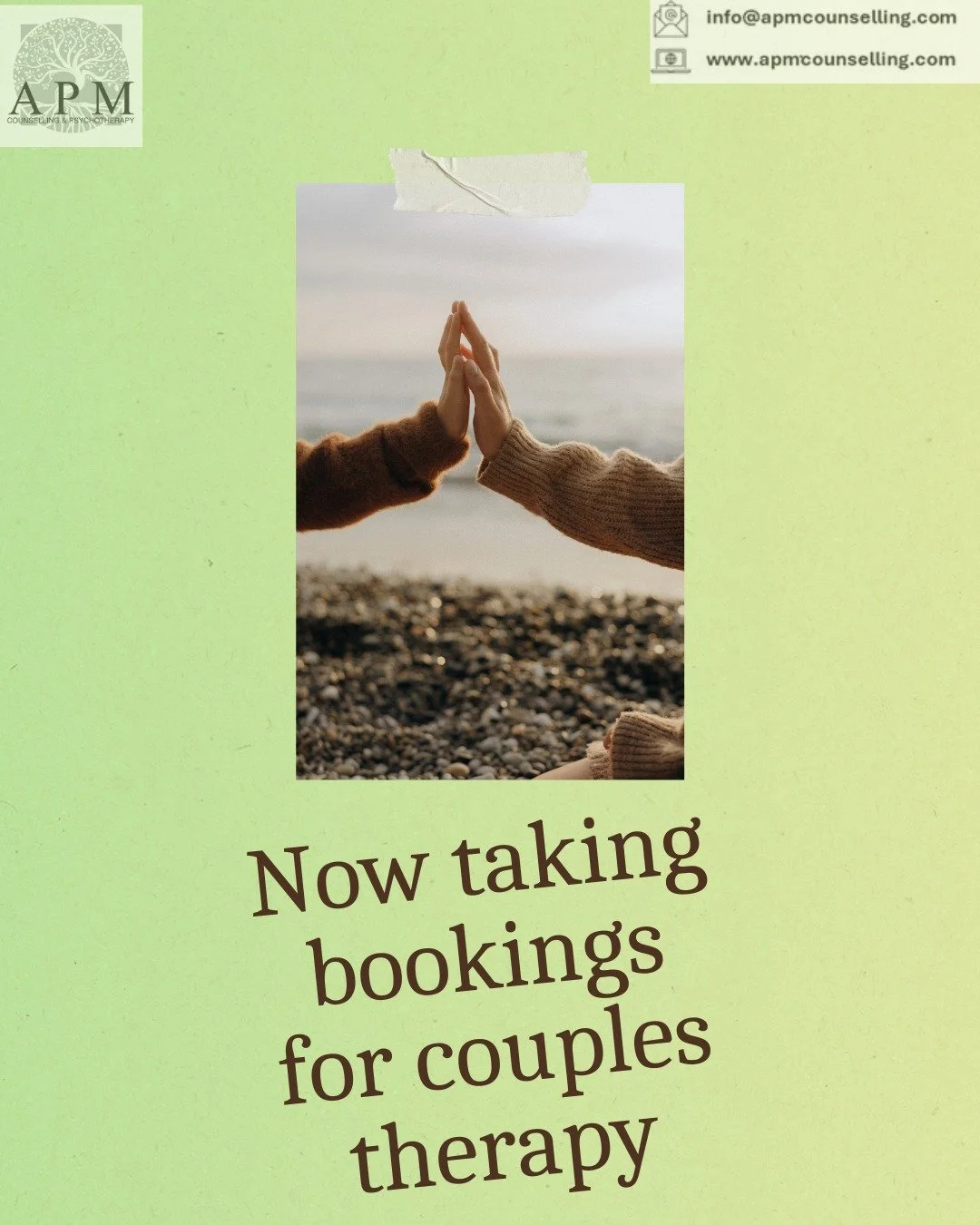 We are taking bookings for couples therapy. 
#counselling #counsellingpsychotherapy #psychotherapistsofinstagram #psychotherapist #psychotherapy #relationshipcounselling #counsellorsofinstagram