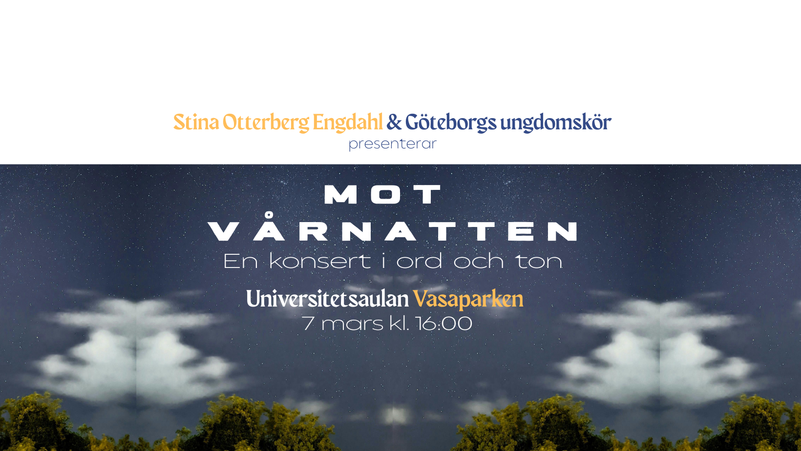 Mot vårnatten – en konsert i ord och ton