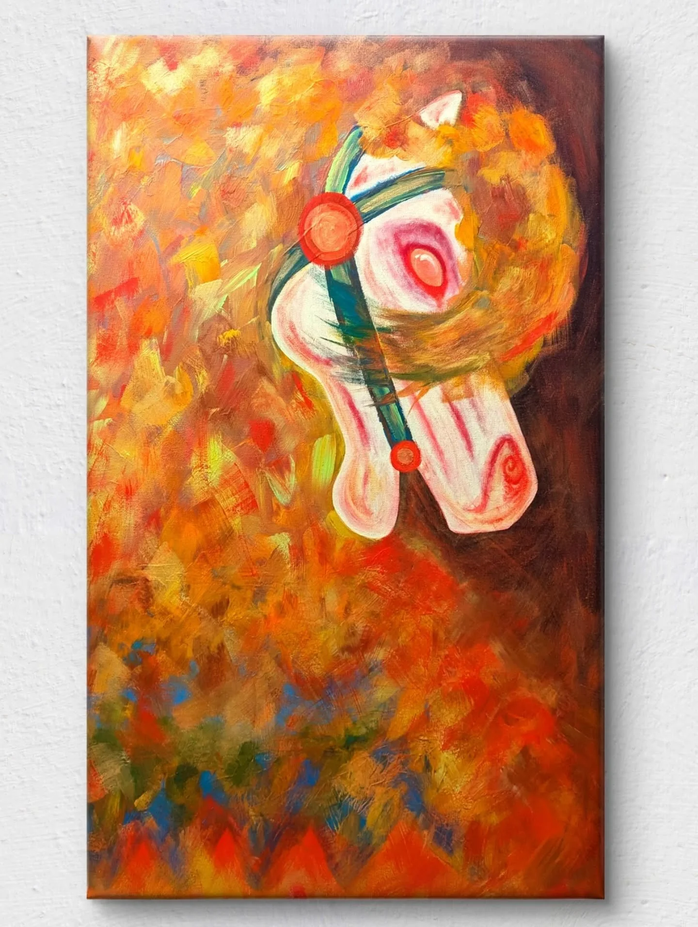 I am so proud of this piece! This is a reflection of my own pursuits this year as we enter the lunar new year of the fire horse.

I want to push myself to create art I've never imagined. 🔥

This is my depiction of a horse's spirit; wild, powerful, p