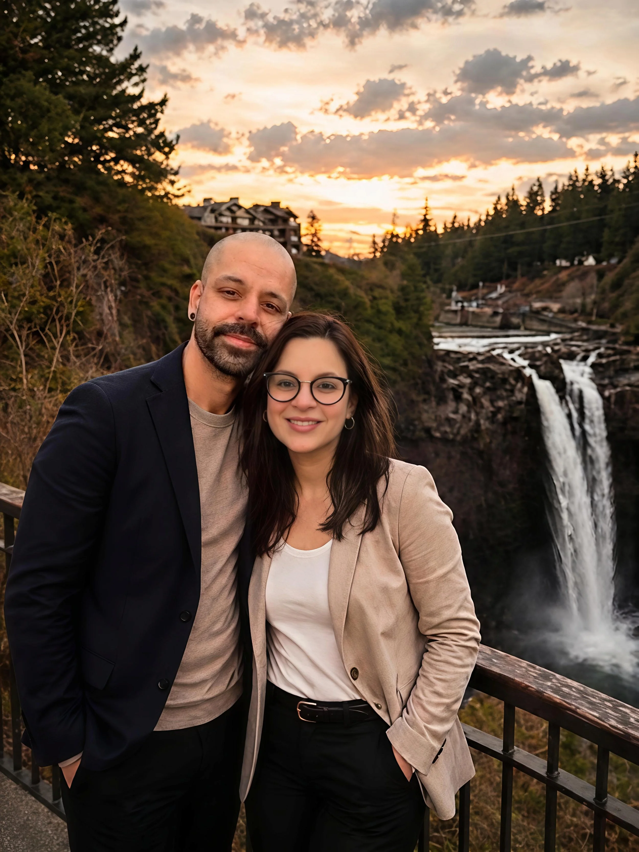 Stefan and Ana, founders of LuxVista Cleaning, providing professional and reliable cleaning services to the Eastside and Seattle area