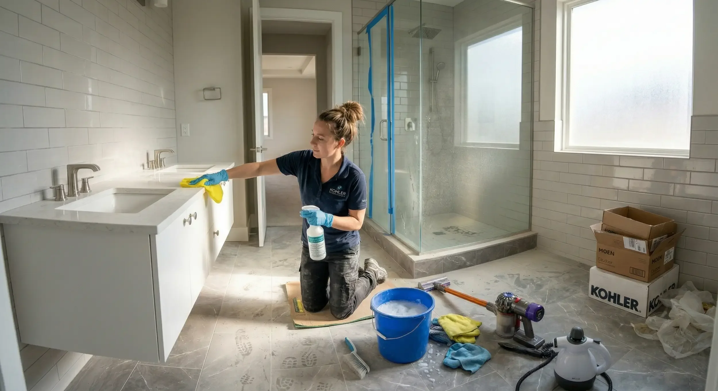 Expert post-construction cleaning for new builds and renovations in Kirkland, Bellevue, and the Greater Seattle area.