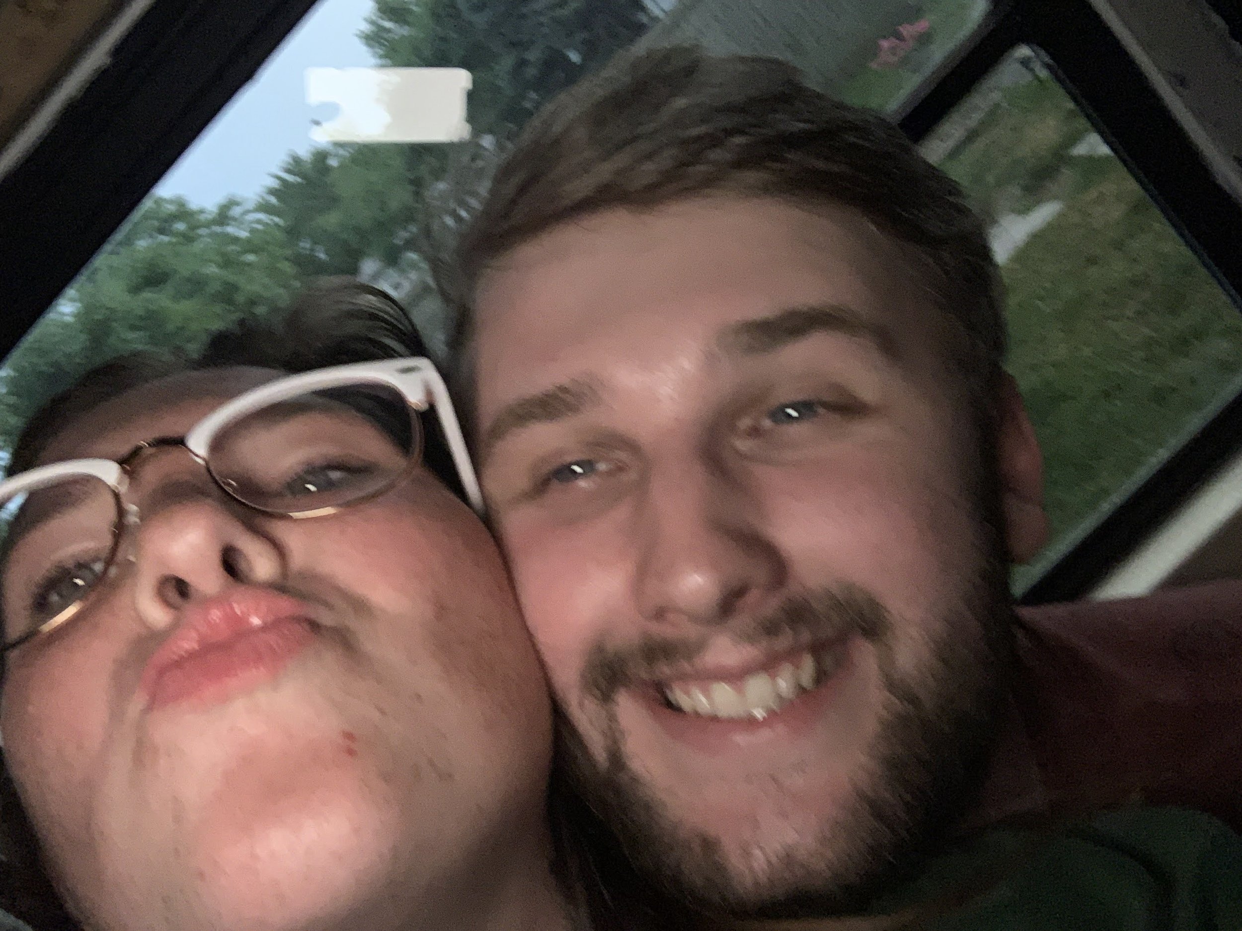 A photo of us working on the bus!